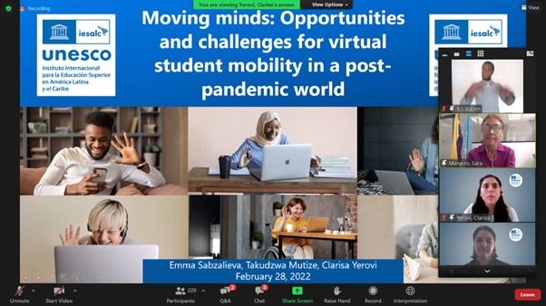 Virtual Mobility Project 1 with Tallinn University, Estonia is included in UNESCO-IESALC Report “Moving Minds: Opportunities and Challenges for Virtual Student Mobility in a Post-pandemic World”